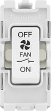 BG RPCDW15 Evolve Grid White 10A 3 Pole Fan Isolator Switch Module