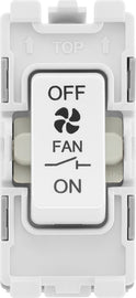 BG RPCDW15 Evolve Grid White 10A 3 Pole Fan Isolator Switch Module