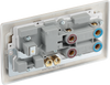 NPR70W Back -  This 45A cooker control unit from British General includes a 13A socket for an additional appliance outlet, and has flush LED indicators above the socket and switch.