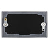 BG Nexus Matt Black Double Blanking Plate NFB95 with 35mm Steel Back Box