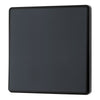 BG Evolve Matt Grey 2 Way Single Edge to Edge Rocker Switch PCDMG12EB with 25mm Steel Back Box