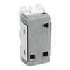 BG RBS14C Nexus Grid Brushed Steel 20AX 2 Way Centre-Off Retractive Switch Module