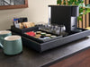 Corby Highland Large Tray in Black Leather