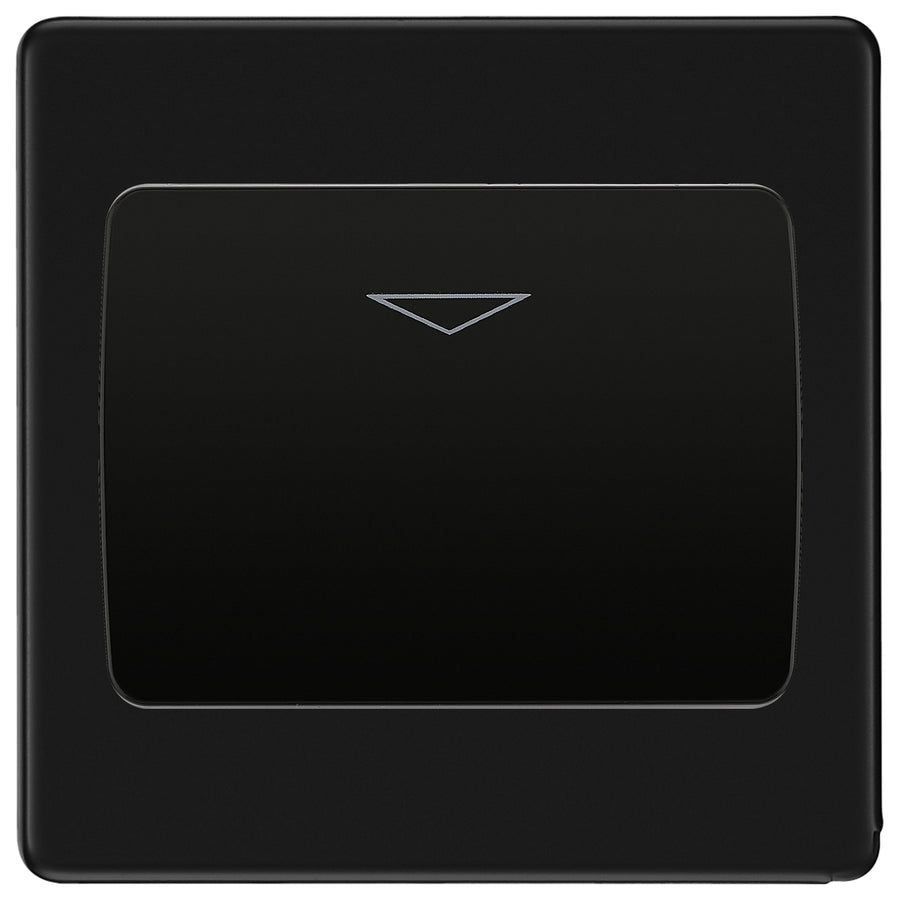 BG Nexus Screwless Matt Black Hotel Key Card Switch FFBKYCSB