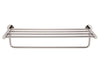 Corby Harrogate Towel Rail with Shelf in Polished Steel