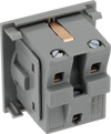 BG EMSCHSG Euro Module 16A Schuko Unswitched Socket - Grey