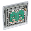 BG Nexus Polished Chrome 2 Gang Isolated Co-Axial Socket NPC63 with 35mm Steel Back Box