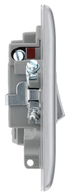 BG NBS52 Nexus Metal Brushed Steel 13A Neon Switched Fused Spur Unit