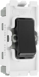 BG RPCDB13 Evolve Grid Black 20A 20AX Intermediate 1 Pole Switch Module