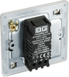 FBS81P Back - This trailing edge single dimmer switch from British General allows you to control your light levels and set the mood.