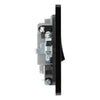BG Evolve Matt Black 13A Switched Spur + Neon PCDMB52B with 35mm Steel Back Box