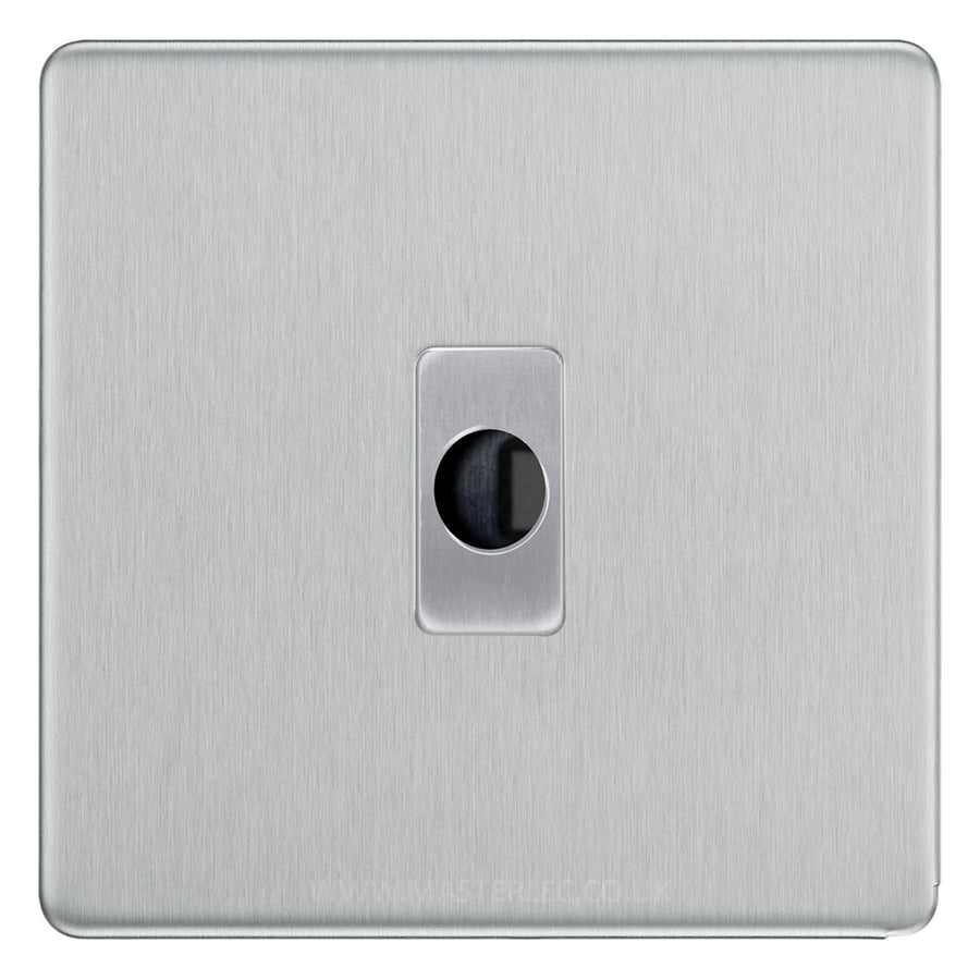 BG Nexus Screwless Brushed Steel FBSFLEX Flex Outlet Socket