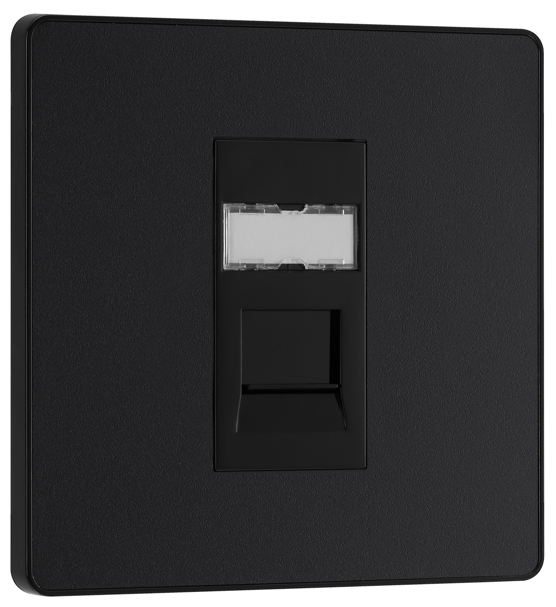 BG PCDMBRJ451B Matt Black Evolve RJ45 Cat6 Outlet-Black I...– The ...