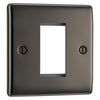 BG Nexus Black Nickel Single Secondary Touch Dimmer Switch Grey Insert