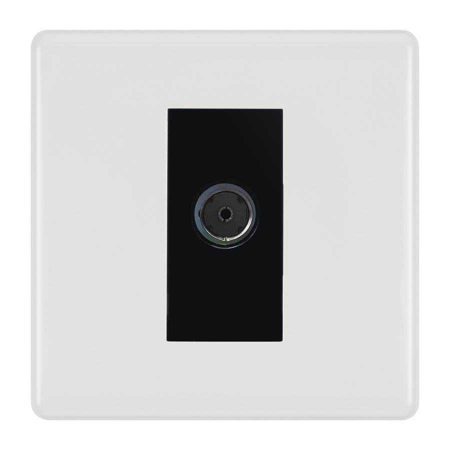 BG White Moulded Co-axial Socket NWM60B