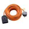 Masterplug BOG10O Orange 1 Gang Heavy Duty Garden Extension Lead 10m