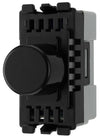 BG RPCDBDLT Evolve Grid Black 200W 2 Way Intelligent Trailing-Edge LED Push Rotary Dimmer Module