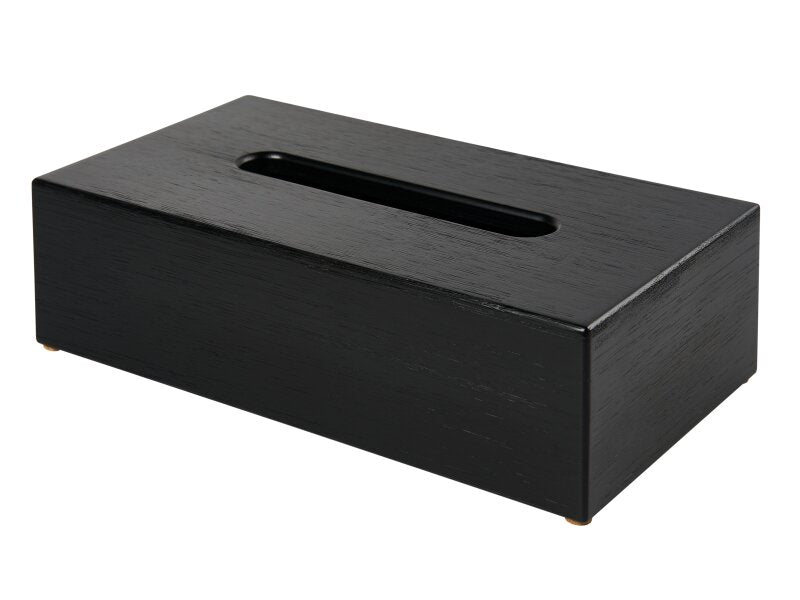 Corby Buxton Rectangle Tissue Box Cover in Black BUSA Bamboo