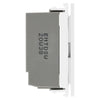 BG Nexus Brushed Steel Triple Secondary Touch Dimmer Switch White Inserts NBSTDS3W