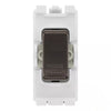 BG RRFDBN Black Nickel 20 Amp DP Appliance Grid Switch Labelled Fridge Freezer