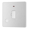 BG Evolve Brushed Steel 13A Flex Outlet Neon Unswitched Fused Connection Unit PCDBS54W with 25mm Steel Back Box
