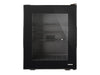 Corby Eton 35L Glass Door Minibar in Black & Black - UK Plug