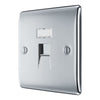 BG Nexus Polished Chrome 1 Gang RJ45 Single Data Outlet NPCRJ451 with 35mm Steel Back Box