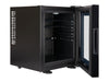 Corby Eton 20L Glass Minibar in Black with Black interior - UK Plug