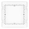 BG Evolve Pearlescent White Single Blank Plate PCDCL94W with 35mm Steel Back Box