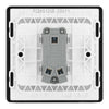 BG Evolve Matt Grey 1G Wide Rocker Light Switch PCDMG12WB with 35mm Steel Back Box