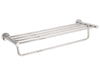 Corby Harrogate Towel Rail with Shelf in Polished Steel