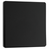 BG Evolve Matt Black 1 Gang 2-Way 20A Edge to Edge Rocker Light Switch | PCDMB12EB