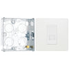 BG Evolve Pearlescent White 1 Gang Master Telephone Outlet PCDCLBTM1W with 25mm Steel Back Box