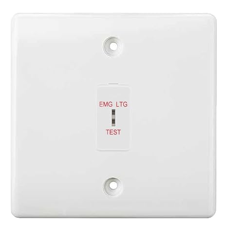 BG Nexus White 2 Way Single Pole Emergency Key Switch