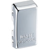 BG RRWDISPC Nexus Grid Polished Chrome 'WASTE DISPOSAL' Rocker