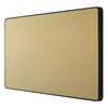 BG Evolve Satin Brass Double Blank Plate PCDSB95B with 35mm Steel Back Box