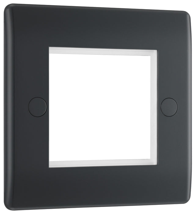 BG PMEMS2 Part M | 2 Module Square Euro Module Front Plate