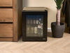 Corby Eton 35L Glass Door Minibar in Black & Black - UK Plug