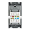 BG Nexus Grey EMRJ45C6G CAT6 RJ45 Outlet Euro Module IDC Data Socket Ethernet