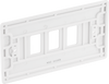 BG R83 Nexus Grid | White | Moulded 3 Module Front Plate
