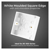 BG 901 Moulded Square Edge | White | 32mm | 1 Gang Surface Pattress