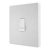 BG Evolve Brushed Steel 10AX 1 Way Press Switch PCDBS14W with 35mm Steel Back Box