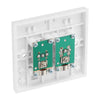 BG 966 Moulded Square Edge | White | 2 Gang Diplex TV and FM Socket