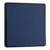 BG Evolve Matt Blue Intermediate Edge to Edge Rocker Switch PCDDB13EB with 35mm Steel Back Box