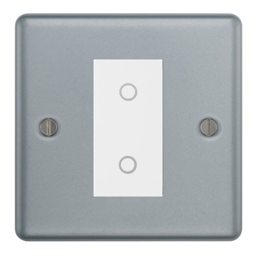 BG Metal Clad 1 Gang Single Switch Master Touch Dimmer - White Insert