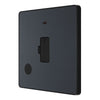 BG Evolve Matt Grey 13A Flex Outlet Neon and Unswitched Fused Connection Unit PCDMG54B with 35mm Steel Back Box