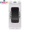 BG Evolve Black RRFZPCDB 20 Amp Double Pole Appliance Grid Switch Labelled Freezer