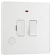 BG PCDCL52W Pearlescent White Evolve 13A Flex Outlet Neon Switched Fused Spur Unit - White Insert