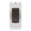 BG RRWHBN Black Nickel 20 Amp Double Pole Appliance Grid Switch Labelled Water Heater