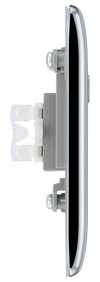 NPCRJ451 Side - This RJ45 ethernet socket from British General uses an IDC terminal connection and is ideal for home and office providing a networking outlet with ID window for identification.